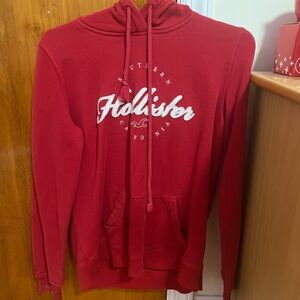 hollister red hoodie